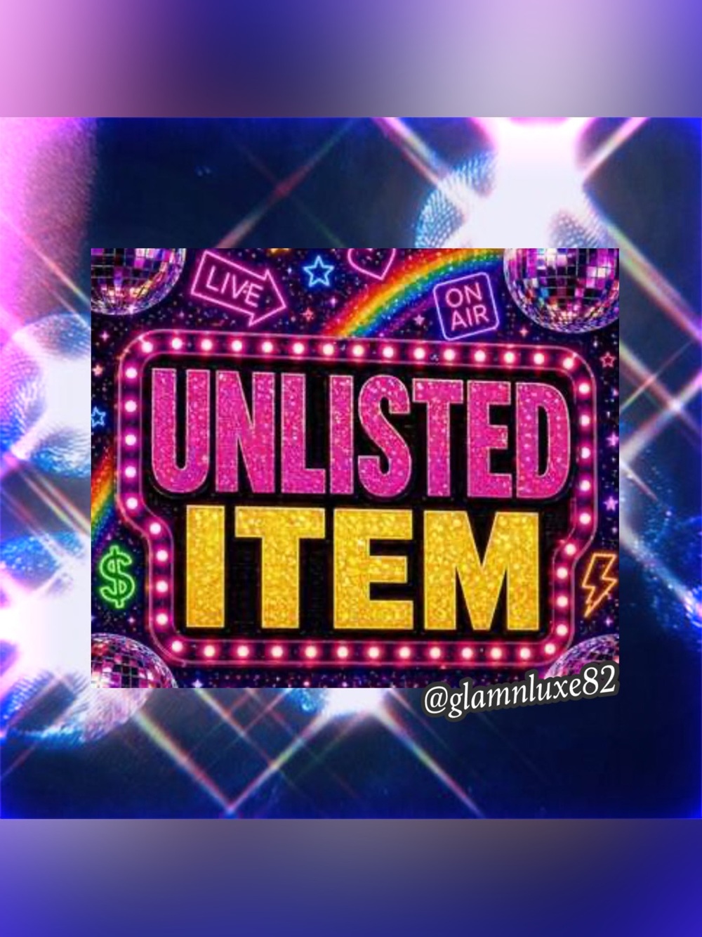 🩷🖤Unlisted Item⭐️Live w/Glamnluxe82🖤🩷